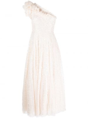 Večerní šaty Needle & Thread bílé