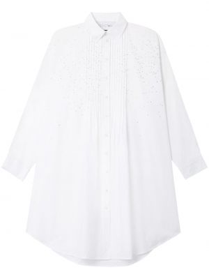 Sukienka koszulowa bawełniana Az Factory biała