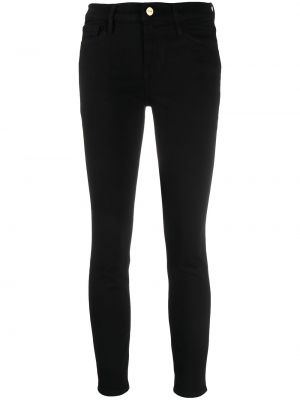 Skinny fit-jeans Frame svart