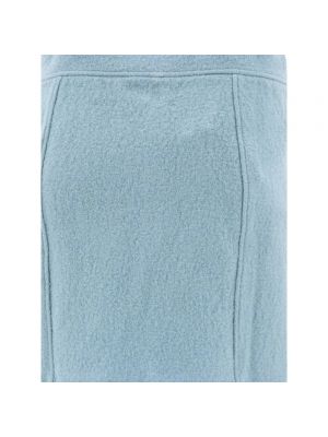 Mini falda de lana A.p.c. azul