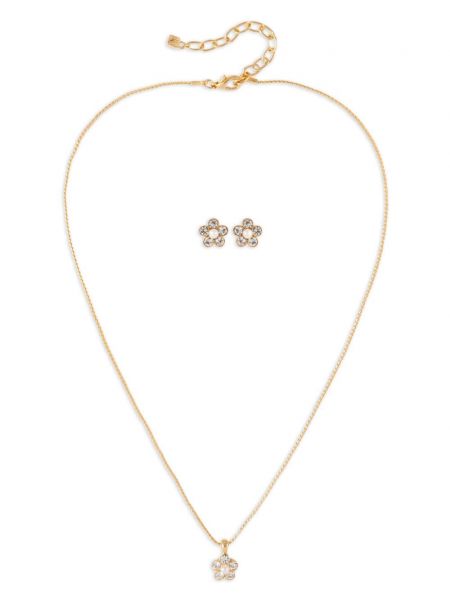 Auksiniai auskarai su kristalais Nina Ricci auksinė