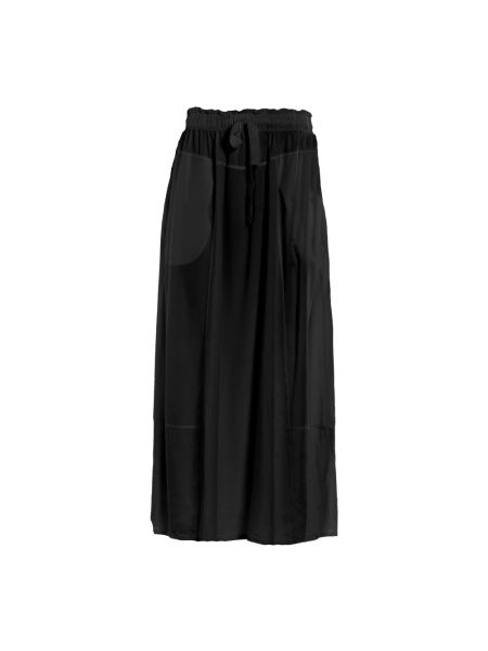 Spódnica midi z wysoką talią z kieszeniami Deha czarna