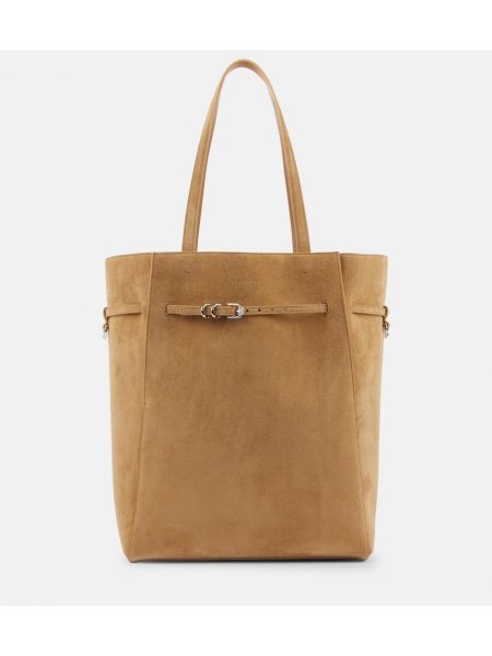Shopper torbica od brušene kože Givenchy bež