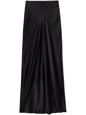 Hodvábna sukňa Frame čierna