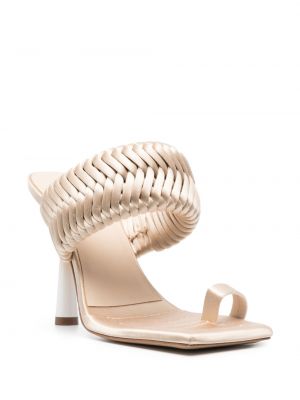 Punutud sandaalid Giaborghini valge