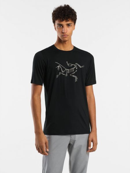 Вовняна футболка з вовни мериноса Arcteryx чорна