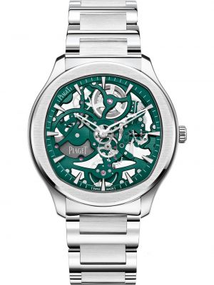 Часы Piaget Polo со скелетонизированной сталью из нержавеющей стали Piaget зеленый