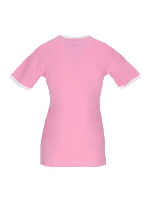 Koszulka w paski Adidas różowa
