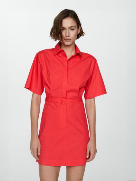 Košilové šaty Mango červené