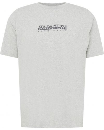 Меланж тениска Napapijri сиво