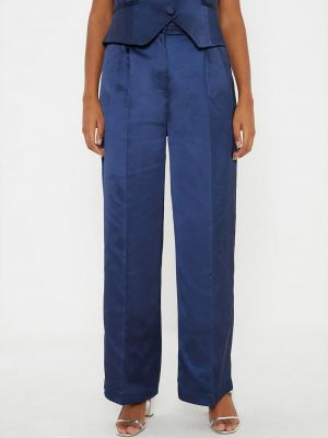 Атласные брюки Dorothy Perkins синие