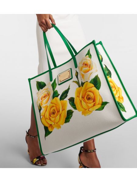 Nákupná taška s potlačou Dolce&gabbana ružová
