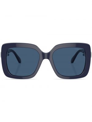 Sonnenbrille mit kristallen Swarovski blau