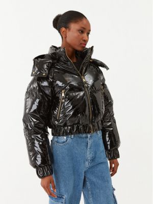 Pernata traper jakna Versace Jeans Couture crna