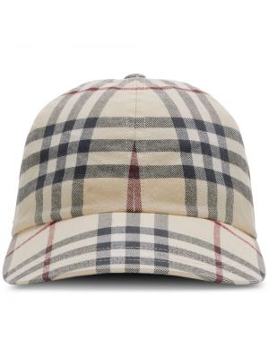 Карирана памучна шапка с козирки Burberry