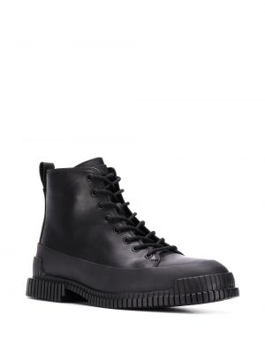 Krajkové šněrovací kotníkové boty Camper černé