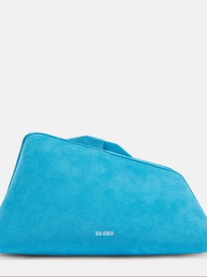 Zamšādas clutch somiņa The Attico zils