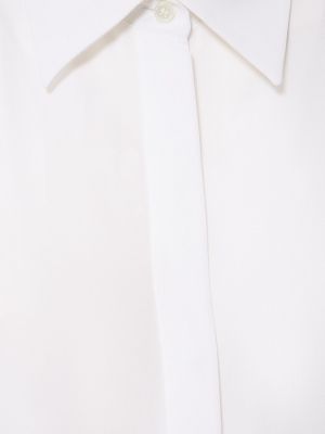 Cămașă de mătase Michael Kors Collection alb