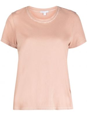 Прозрачна тениска James Perse розово