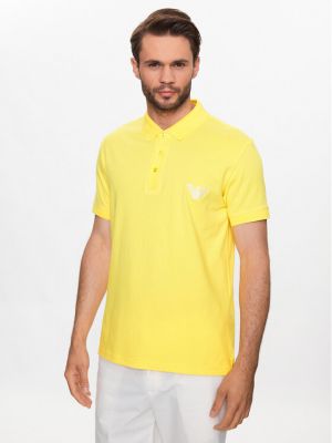 Polo majica Emporio Armani rumena