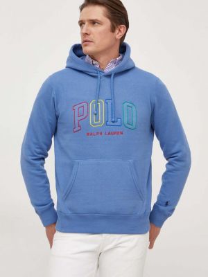 Hoodie s kapuljačom Polo Ralph Lauren plava