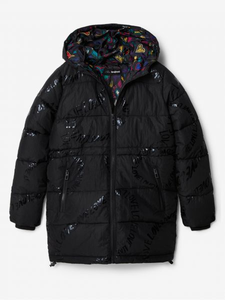 Zimný kabát Desigual čierna