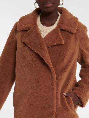 Aksamitny płaszcz Velvet brązowy