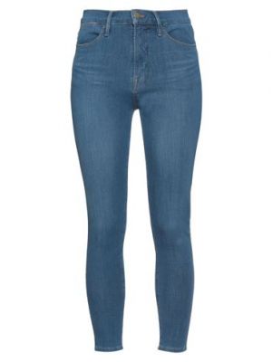Pantalones de algodón Frame azul