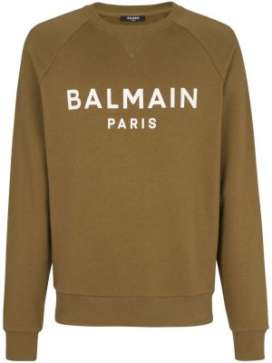 Sweatshirt mit print Balmain braun