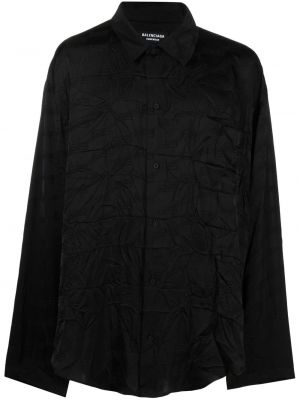 Žakardinė marškiniai Balenciaga juoda