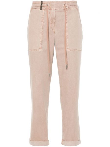 Kalhoty Peserico růžové