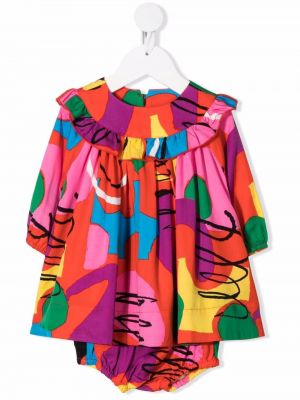 Trykt dress for jenter Stella Mccartney Kids rød