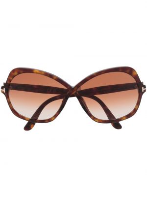 Överdimensionerad glasögon Tom Ford Eyewear brun