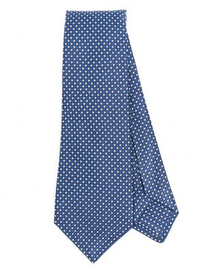 Žakárová hedvábná kravata Kiton