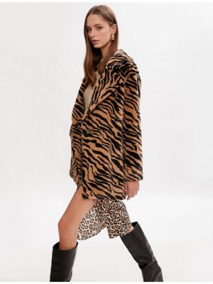 Palton cu model zebră Koton