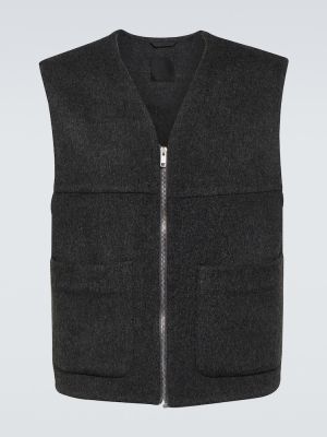 Gilet di lana di cachemire Givenchy grigio