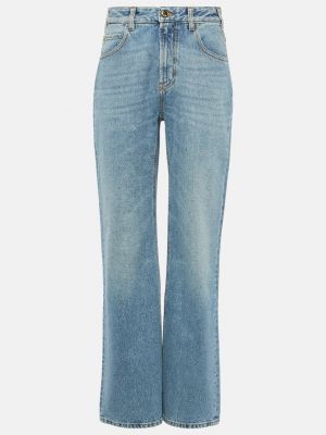 Прямые джинсы с высокой талией Chloé синие