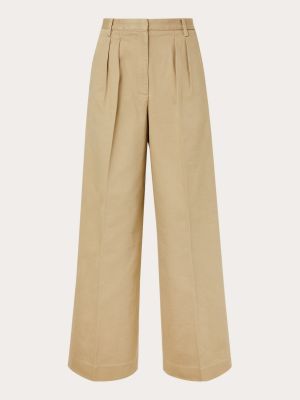 Pantalones de algodón Officine Generale beige