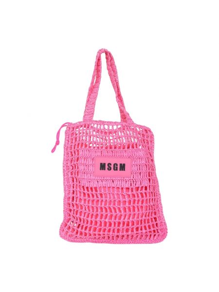 Geflochtene shopper handtasche Msgm pink