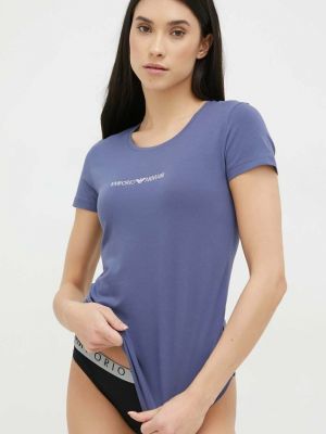 Majica kratki rukavi Emporio Armani Underwear plava