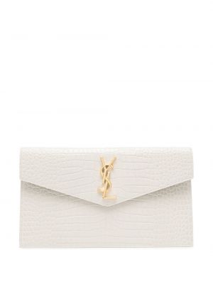 Чанта тип „портмоне“ Saint Laurent бяло