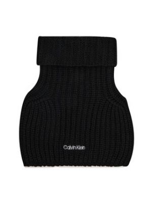 Черный шарф оверсайз Calvin Klein