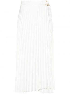 Plisovaná midi sukňa Nissa biela