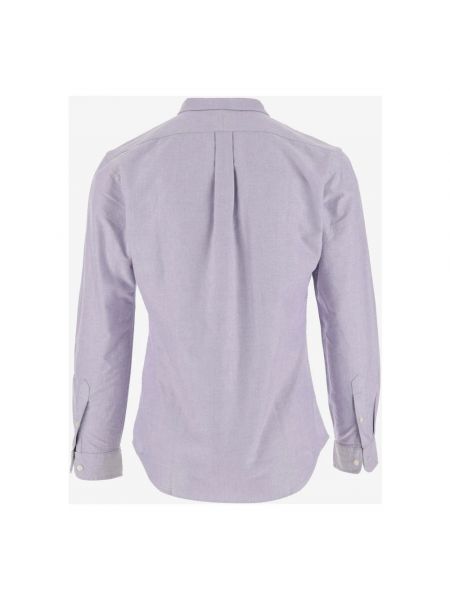 Camisa con bordado de lino Ralph Lauren violeta