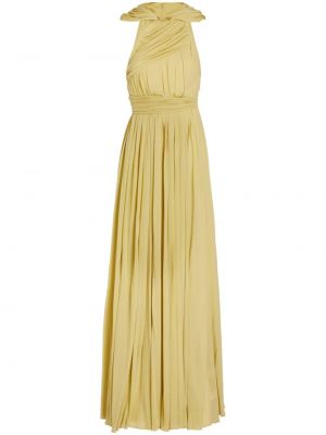 Sukienka wieczorowa z kapturem plisowana Giambattista Valli żółta