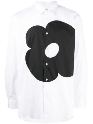 Skjorta med mönster i blommigt Comme Des Garcons Shirt vit