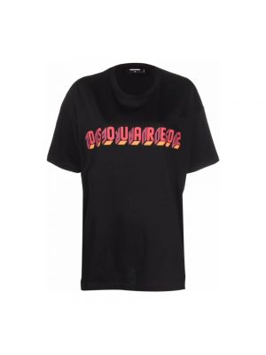 Koszulka oversize Dsquared2 czarna