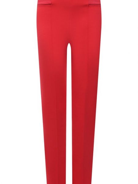 Красные хлопковые брюки Giorgio Armani