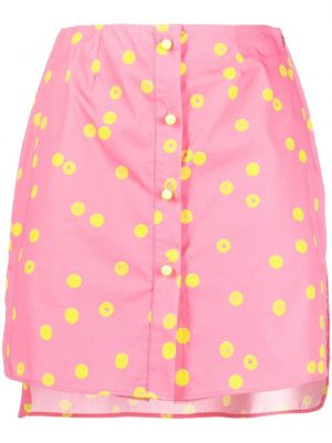 Mini suknja Chiara Ferragni ružičasta