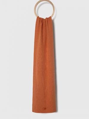 Вълнен шал Calvin Klein оранжево